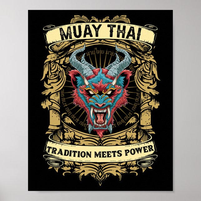 Póster La tradición se une al poder: kickboxing y Muay Th (Frente)
