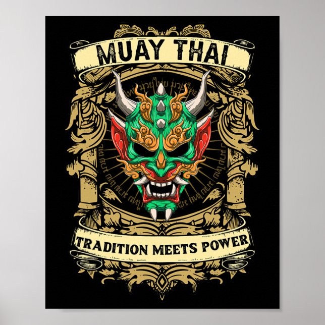 Póster La tradición se une al poder: kickboxing y Muay Th (Frente)