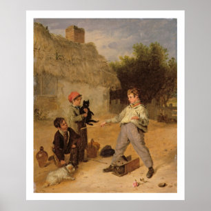 Póster La trampa de rata (aceite en el panel)
