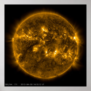Póster La tranquila Corona del Sol