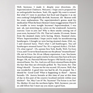 Póster la transcripción completa de Steamed Hams