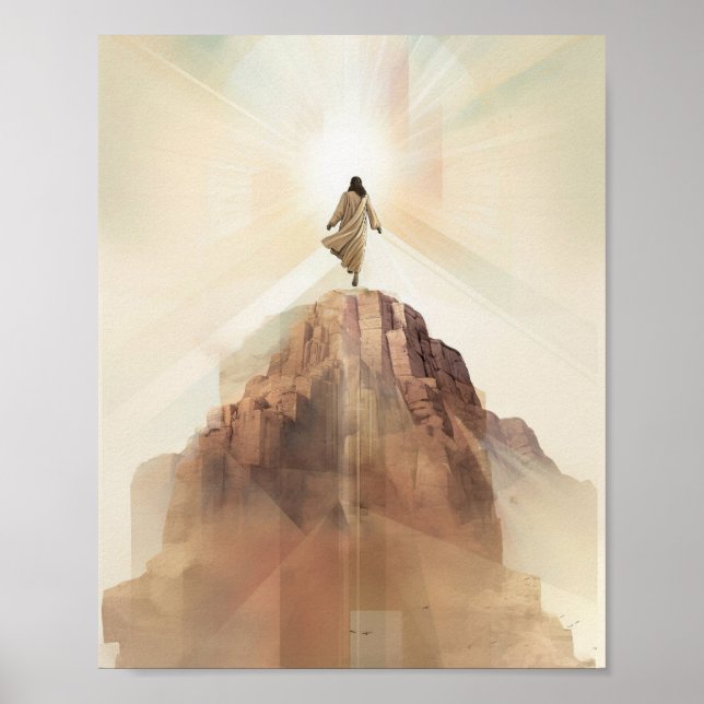 Póster La transfiguración de Jesús (Frente)