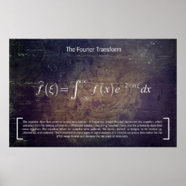Póster La transformación de Fourier - Poster de matemátic