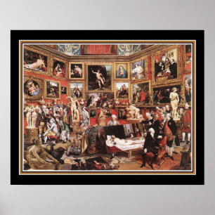 Póster La Tribuna de Uffiz por Johann Zoffany