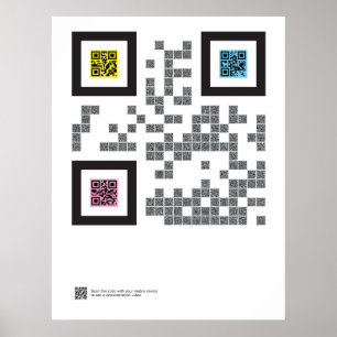 Póster La trinidad en código de QR