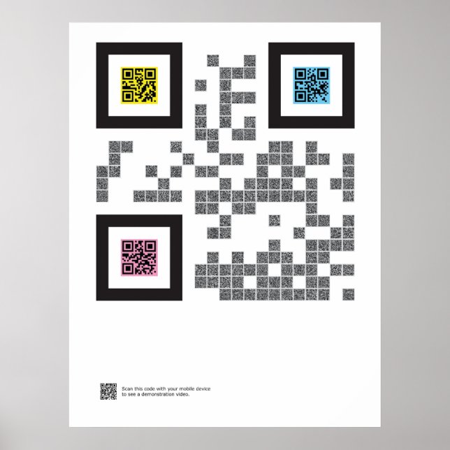 Póster La Trinidad en el código QR (Frente)