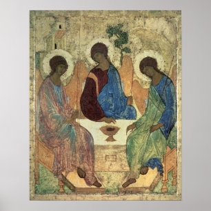 Póster La trinidad santa, 1420s