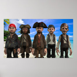 Póster La tripulación pirata = pequeño Poster