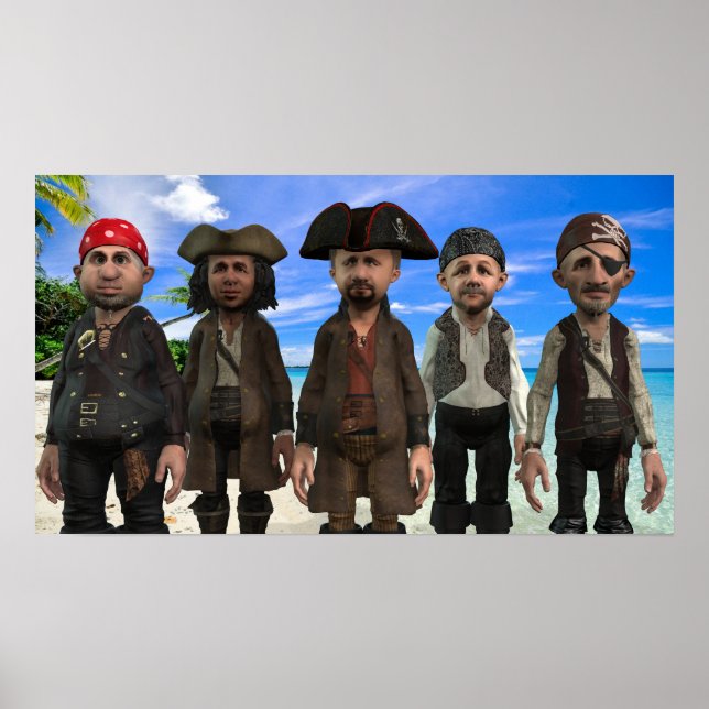 Póster La tripulación pirata = pequeño Poster (Frente)