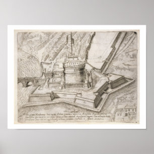 Póster La tumba de Hadrian, de la flor 'Cosmo Medici Duci