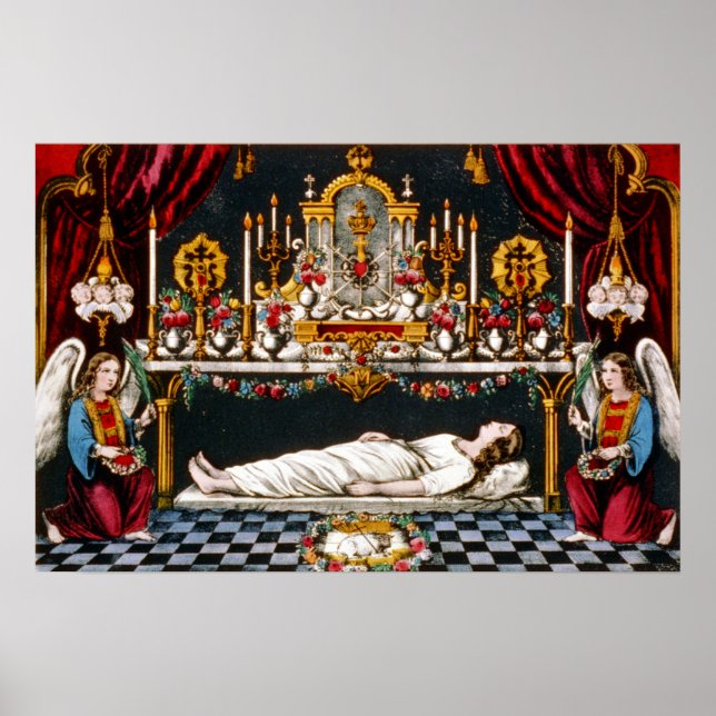 Póster La tumba sagrada de la Santísima Virgen - 1907 (Frente)