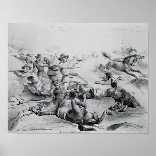 Póster La última batalla del General Custer (Frente)