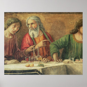 Póster La última cena, 1480 (fresco) (detalle del 61997) 