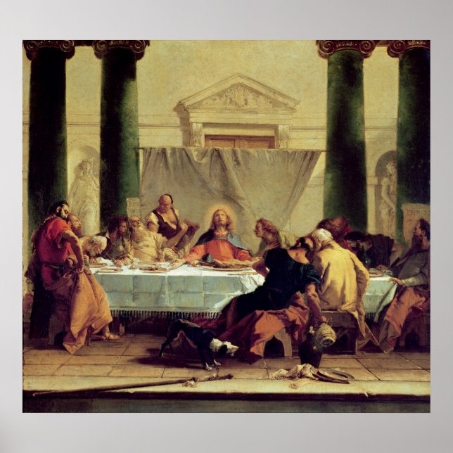 Póster La última cena, 1745-50 (Frente)