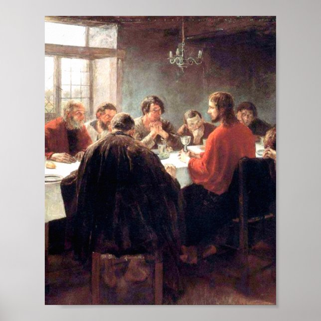 Póster La Última Cena De Fritz Von Uhde 1886 (Frente)