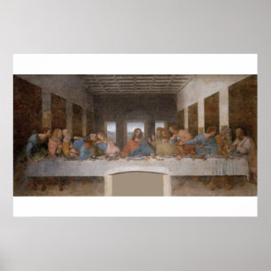 Póster La última cena de Leonardo Da Vinci