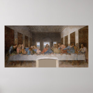 Póster La última cena de Leonardo Da Vinci