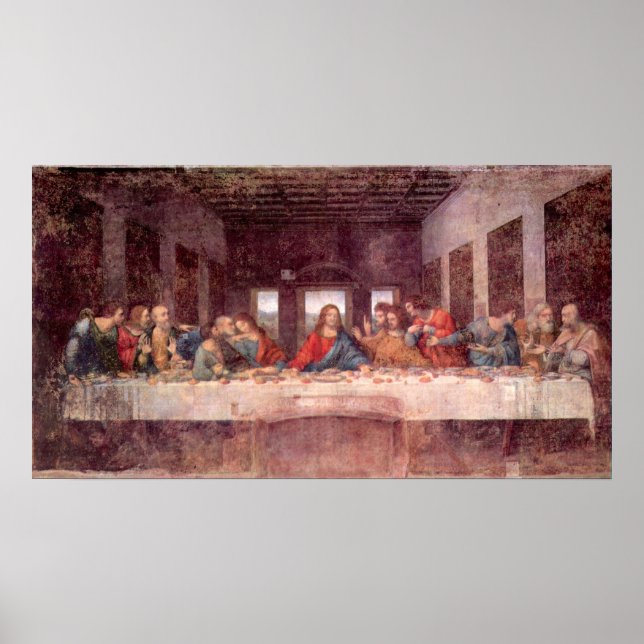 Póster La última cena de Leonardo da Vinci, Renacimiento (Frente)