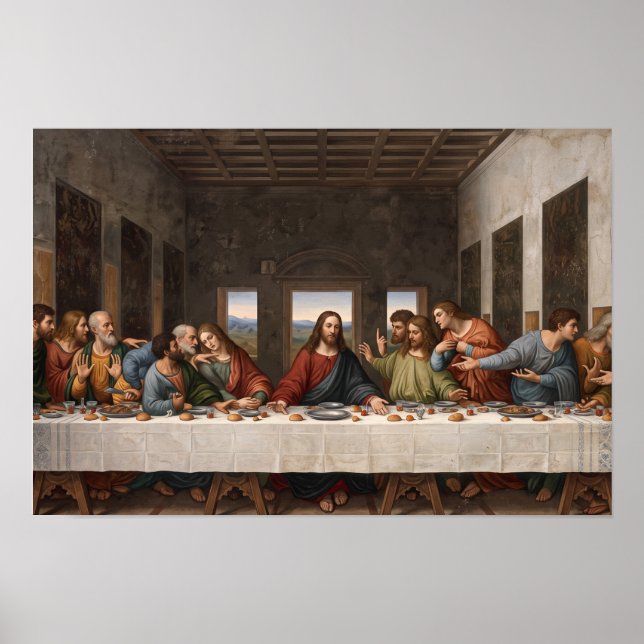 Póster "La Última Cena" – Versión Mejorada (Frente)