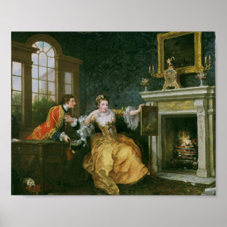Póster La última toma de la dama (Hogarth 1759)