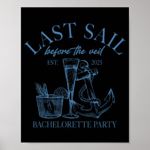 Póster La última vela antes del Veil Bride Squad Nautical