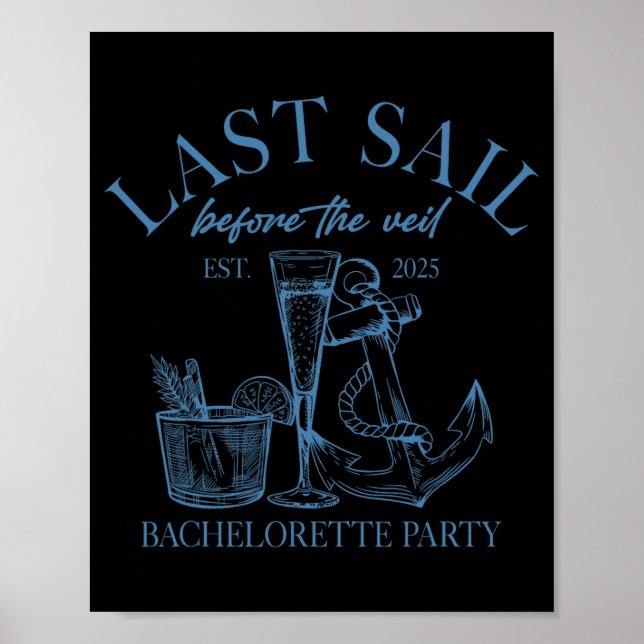 Póster La última vela antes del Veil Bride Squad Nautical (Frente)