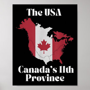 Póster La undécima provincia de las Canadas de Estados Un