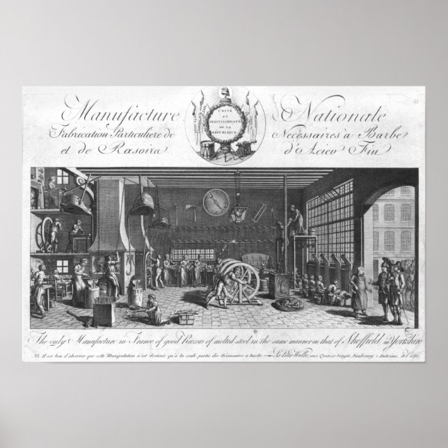 Póster La única fabricación en Francia de buenas cuchilla (Frente)