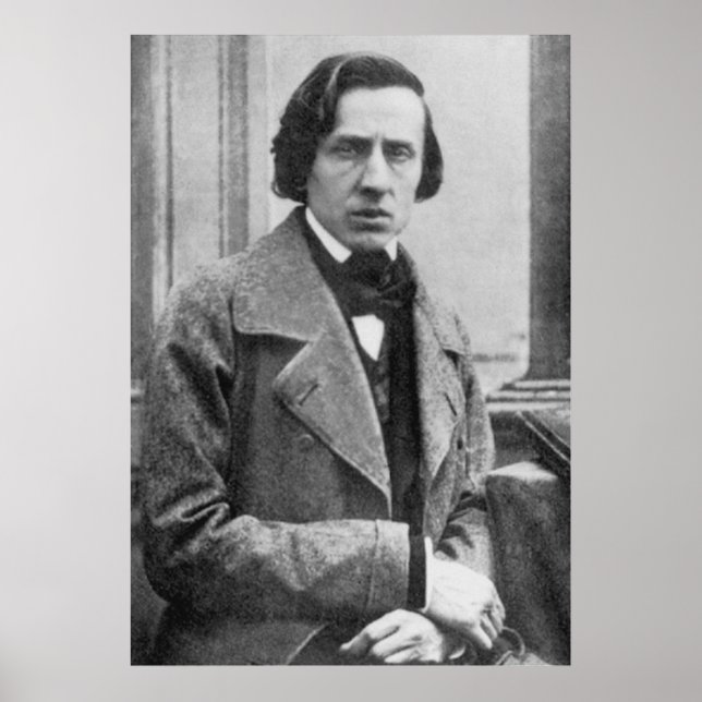 Póster La única fotografía conocida de Frederic Chopin (Frente)
