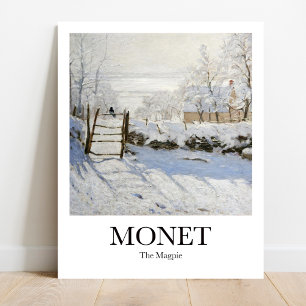 Póster La urraca de Claude Monet