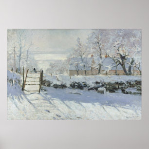 Póster La urraca de Claude Monet