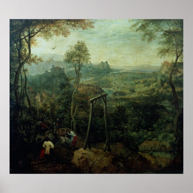 Póster La urraca en la horca, 1568 (Frente)