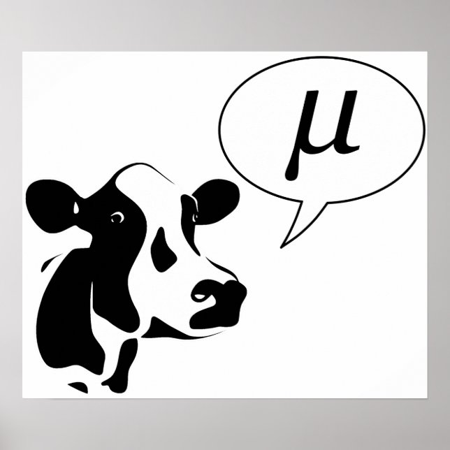 Póster La vaca científica se va a Mu (Frente)