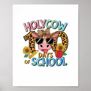 Póster La vaca sagrada 100 días de escuela 100 días de ed