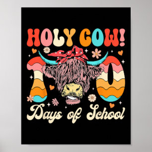 Póster La vaca sagrada 100 días de escuela 100 días de ed