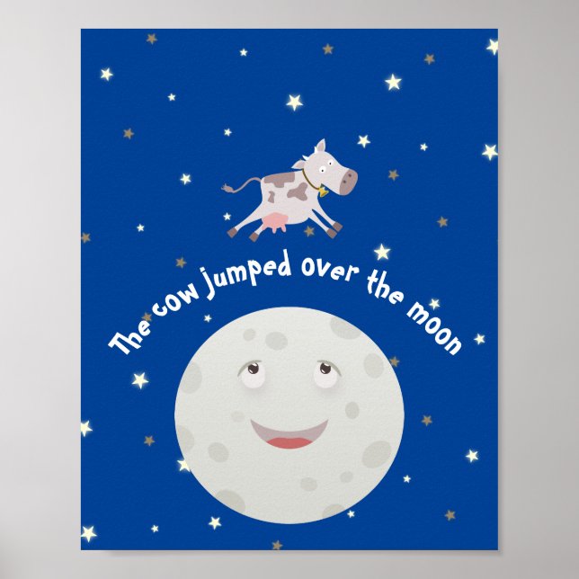 Póster La vaca saltó sobre la luna (Frente)
