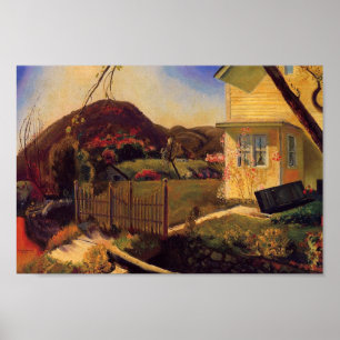 Póster La valla de grillos de George Bellows