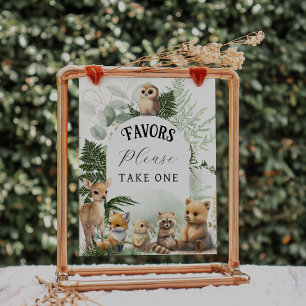 Póster La vegetación animal de Woodland favorece a Baby S