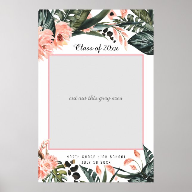 Póster La vegetación de la jungla tropical | Foto de grad (Frente)