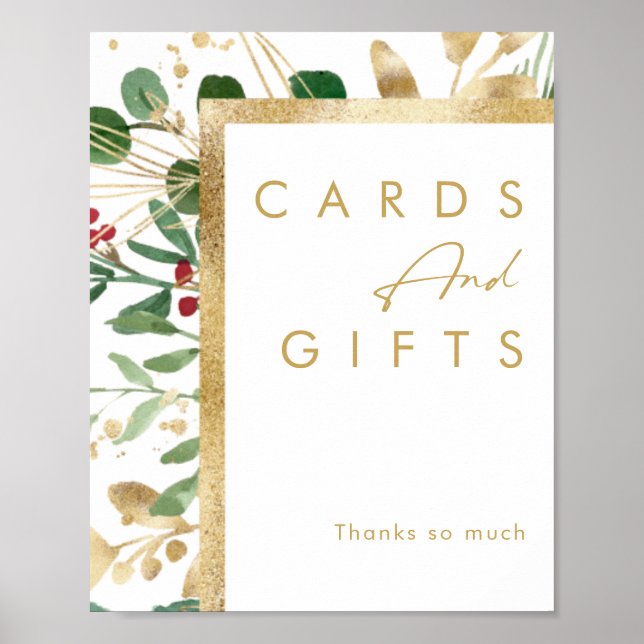 Póster La vegetación de los Navidades modernos | Tarjetas (Frente)