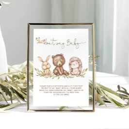 Póster La vegetación de Woodland no dice Poster de juegos