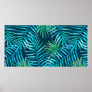 Póster La vegetación exuberante de las plantas tropicales