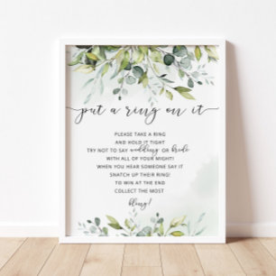 Póster La vegetación le puso un anillo al juego