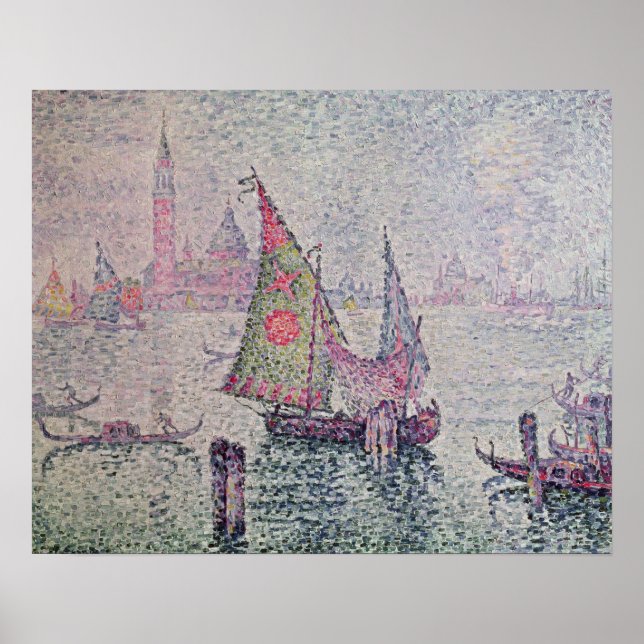 Póster La vela verde, Venecia, 1904 (Frente)