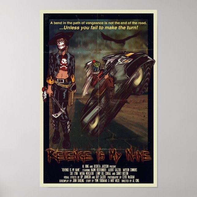 Póster La venganza es mi nombre (Frente)