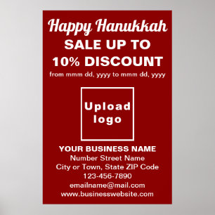 Póster La venta de Business Hanukkah en el Poster Rojo