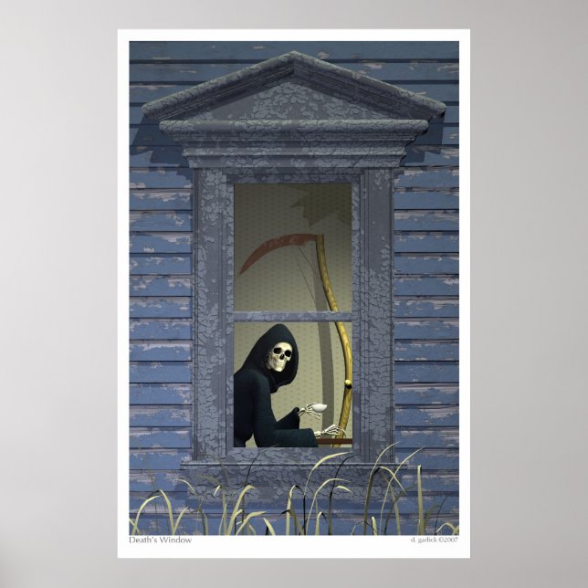 Póster La ventana de la muerte (Frente)