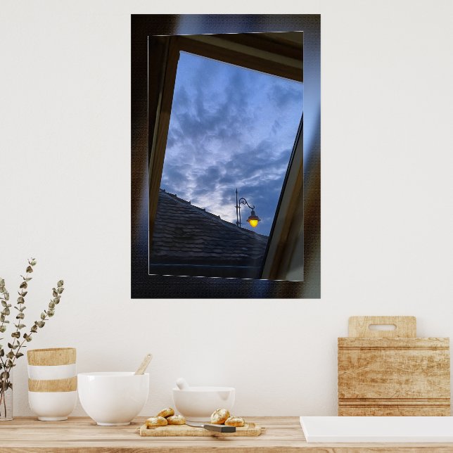 Póster La ventana del ático (Cocina)