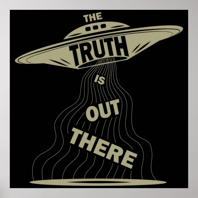 Póster La verdad está ahí afuera XFiles (Frente)