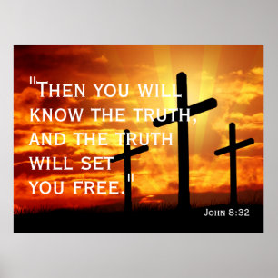 Póster la verdad os hará libres Juan 8:32